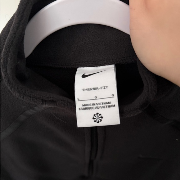 Nike Black 1/4 Zip Fleece Pullover - Picture 3 of 7